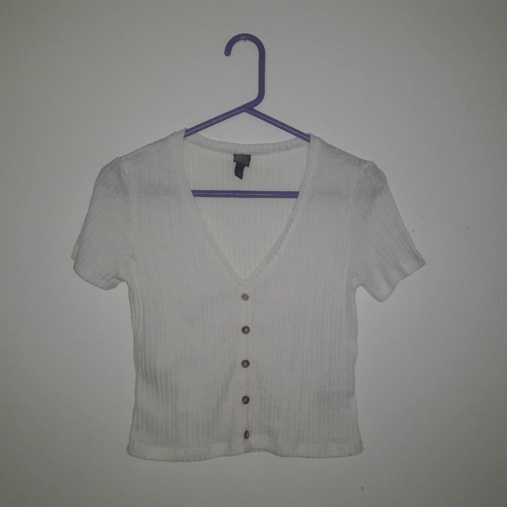 White crop top